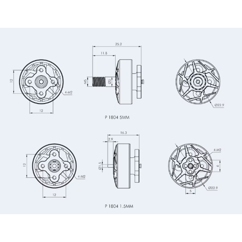มอเตอร์ไร้แปรงถ่าน T-MOTOR P18 - Foxeer Reaper Extreme 2.5W Vtx บทวิจารณ์และราคา