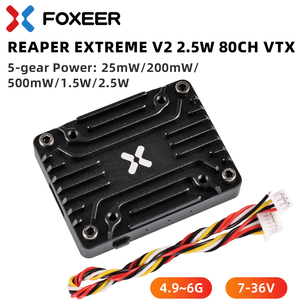 (ส่วนลดพิเศษ) Foxeer 4.9-6G Re - Foxeer Reaper Extreme 2.5W Vtx บทวิจารณ์และราคา