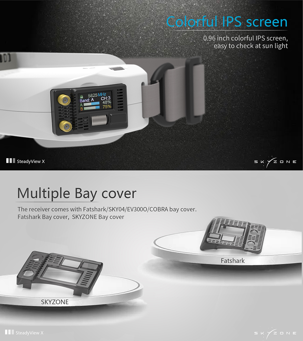 SKYZONE Steadyview X 5/5.8G โม - Skyzone Steadyview X Receiver Module บทวิจารณ์และราคา